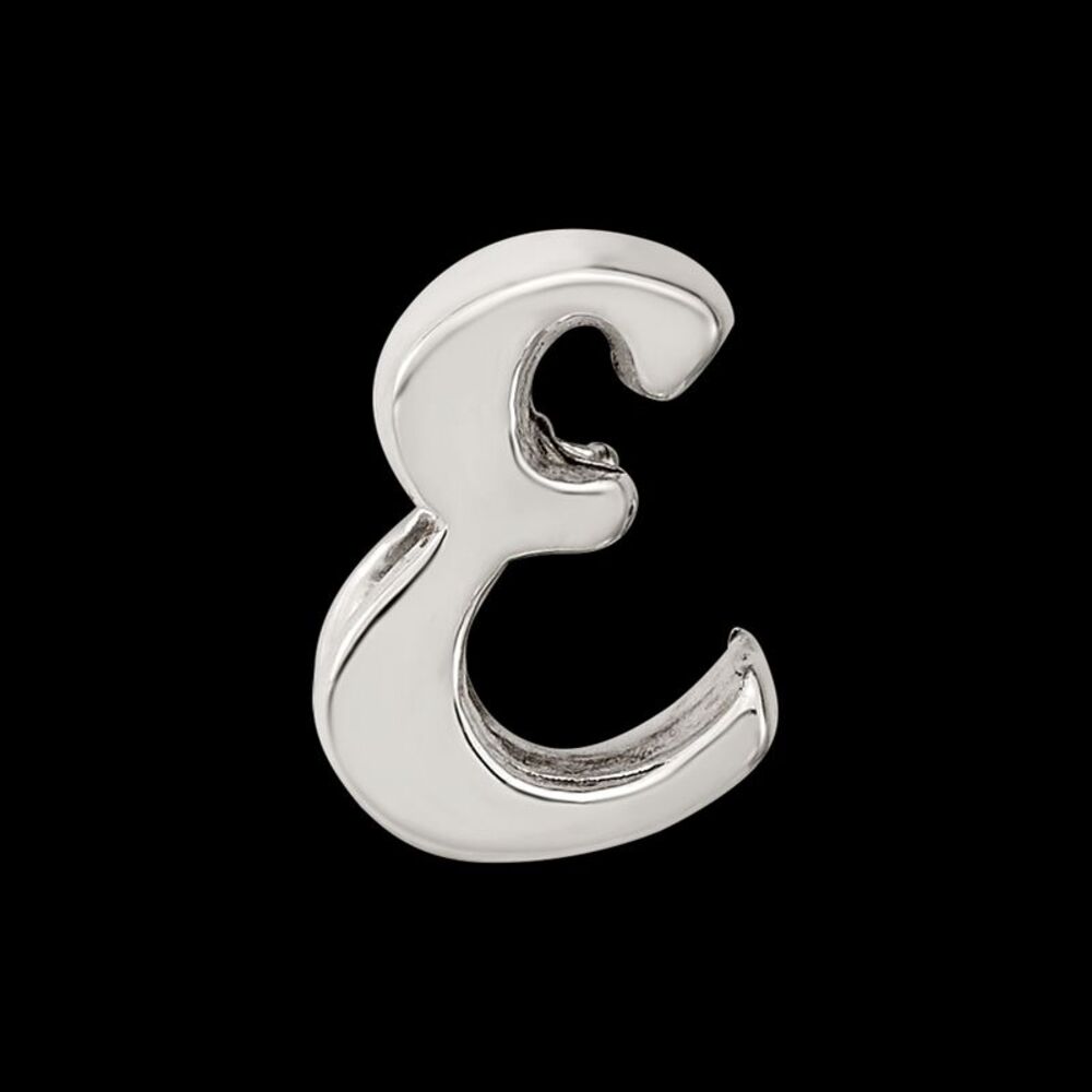 Kazi Luxury Sterling Silver Reflections Letter E … - image 4